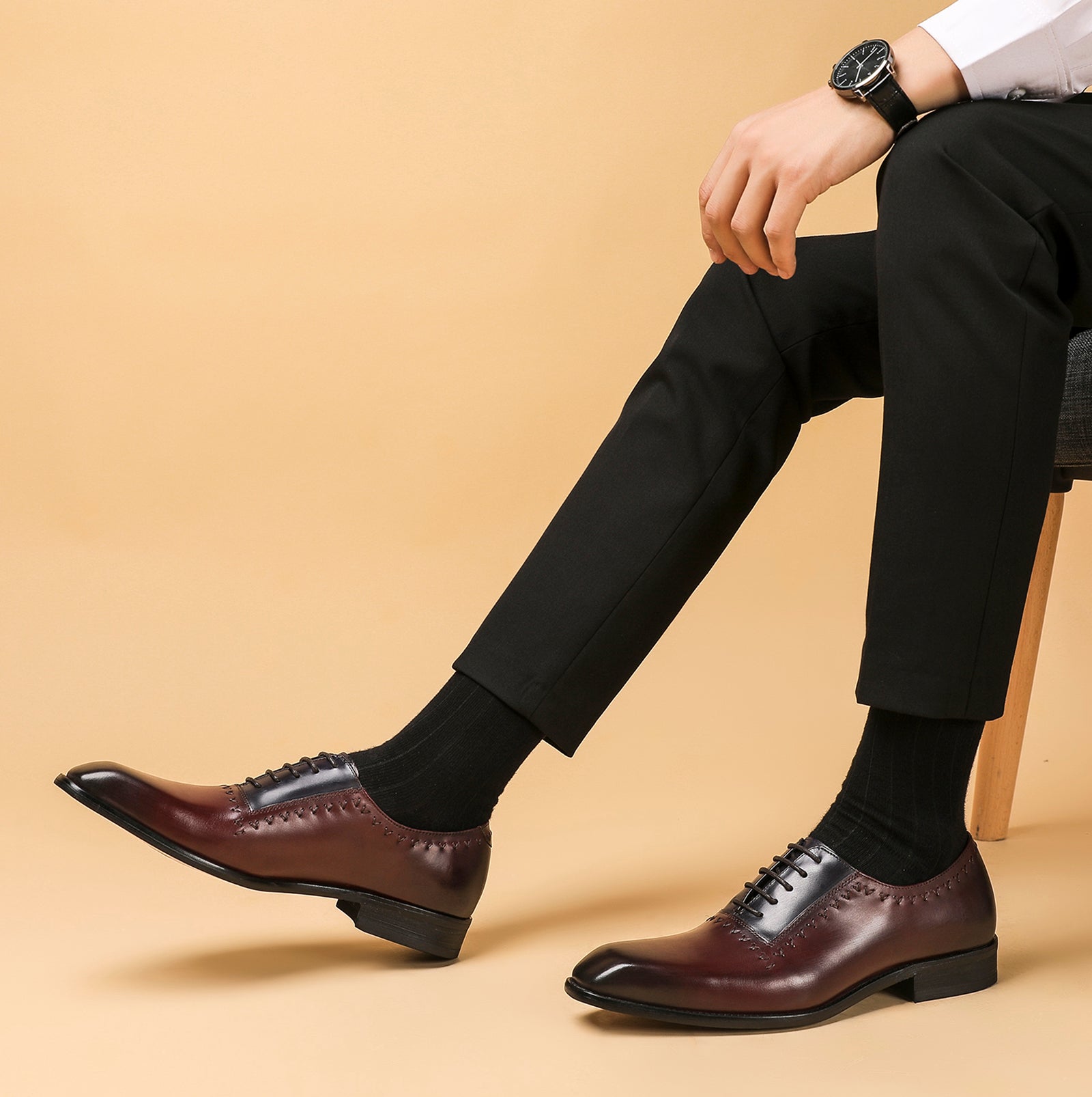 Men's Genuine Leather Oxfords Formal Shoes