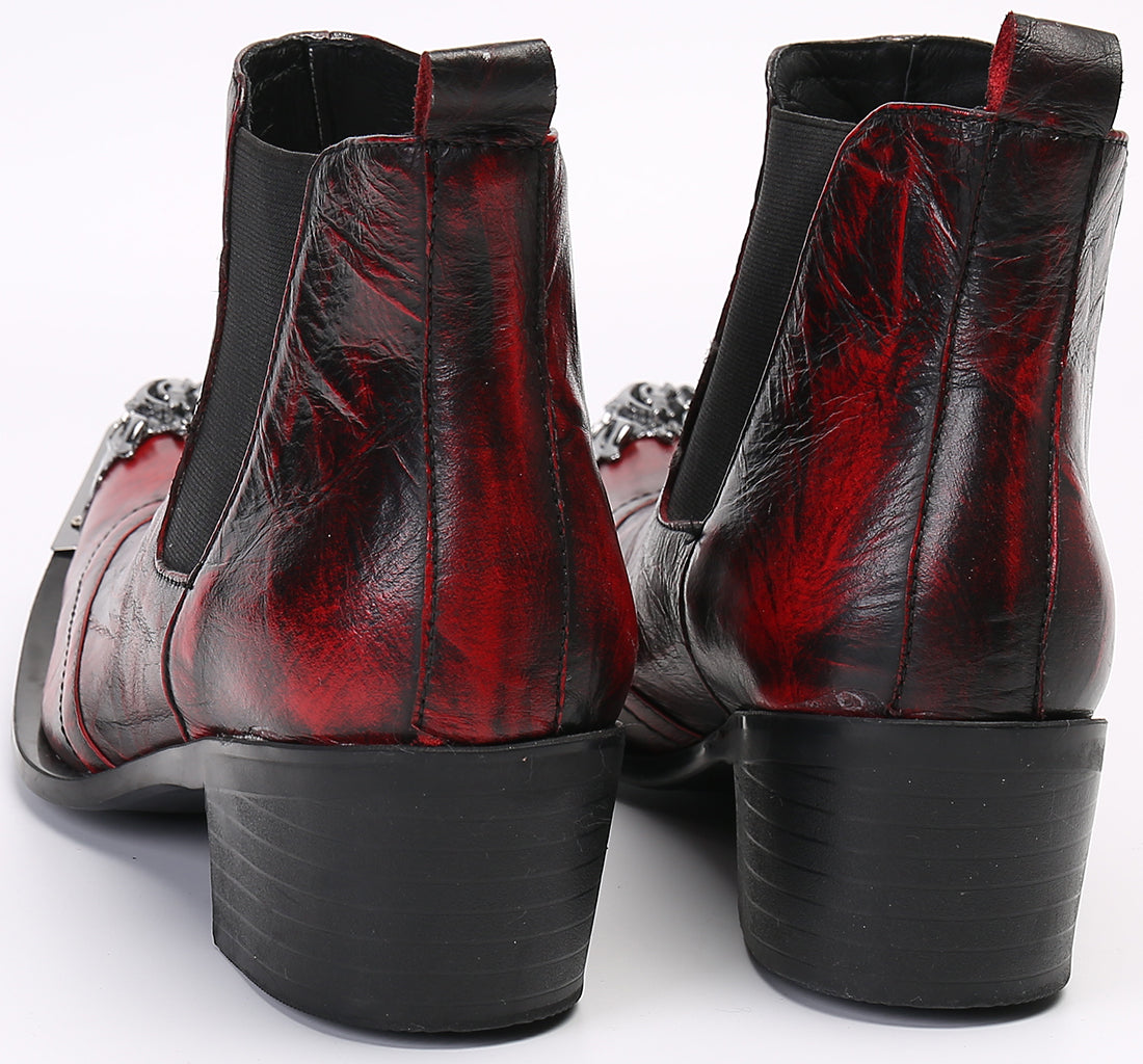 Men's Fashion Patent Leather Western Boots