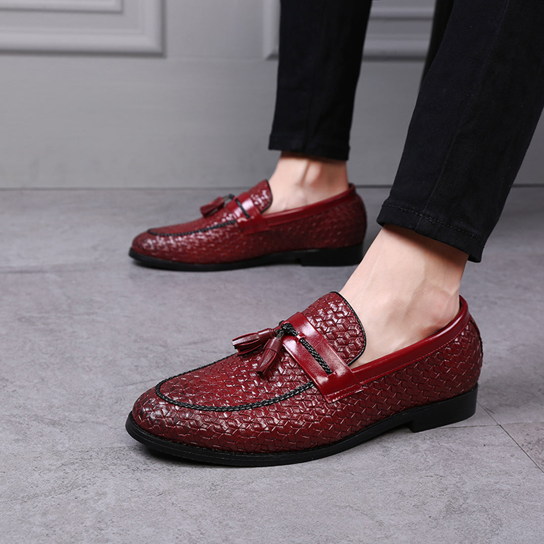 Men's Woven Tassel Loafers