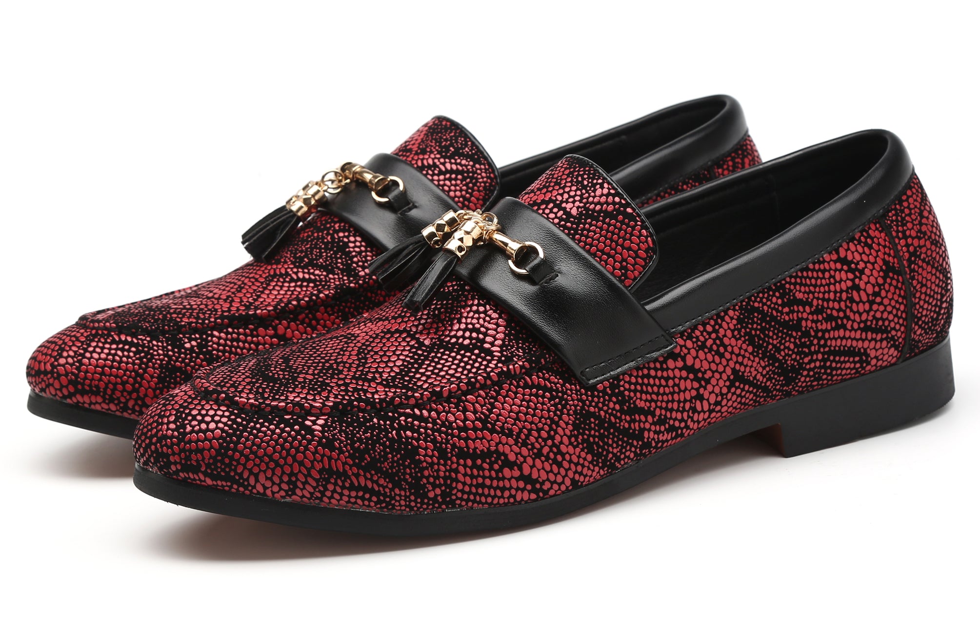 Men's Polka Dots Tassel Loafers