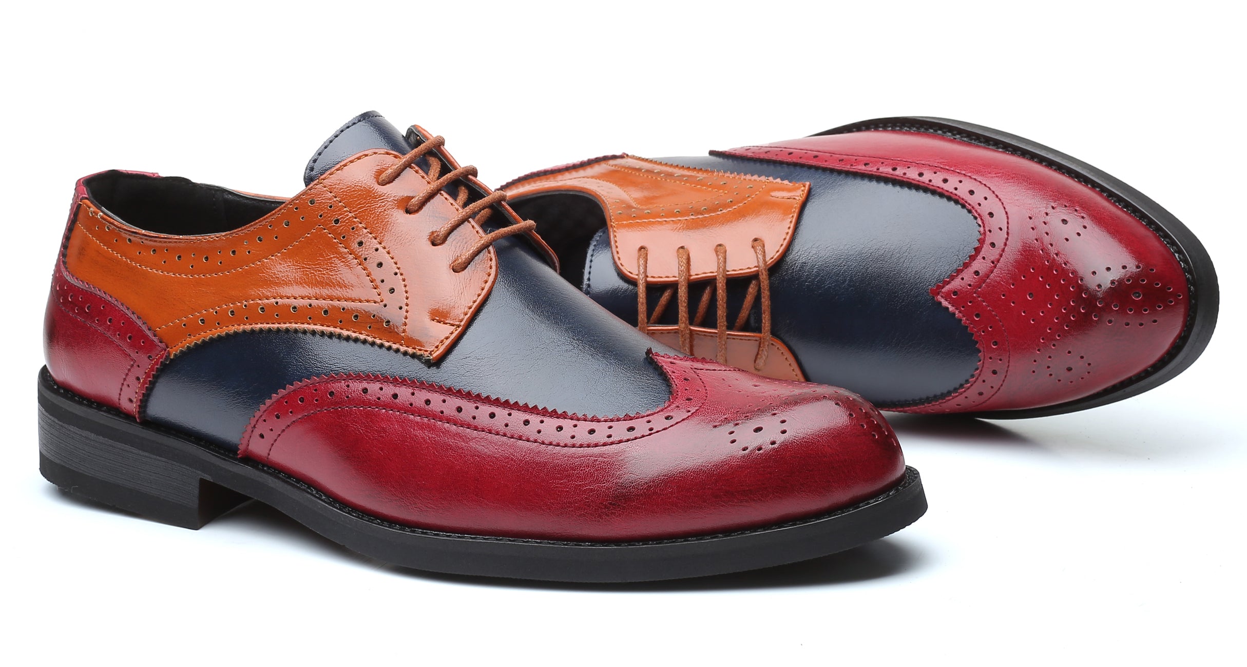 Men's Multicolor Composite Derby Shoes