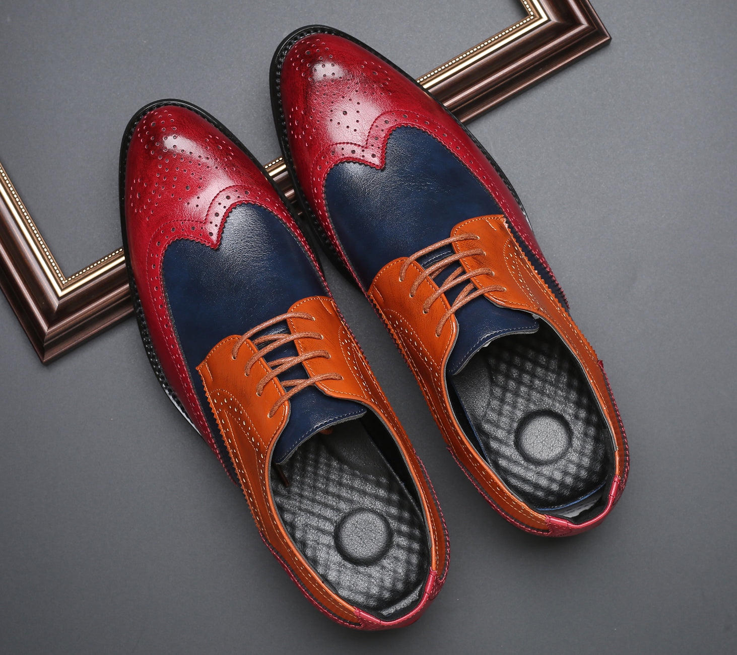 Men's Multicolor Composite Derby Shoes