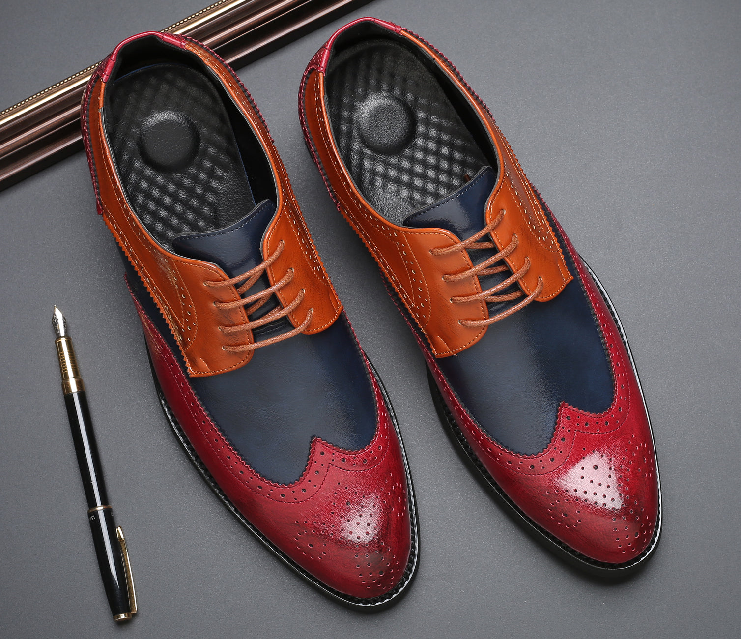 Men's Multicolor Composite Derby Shoes