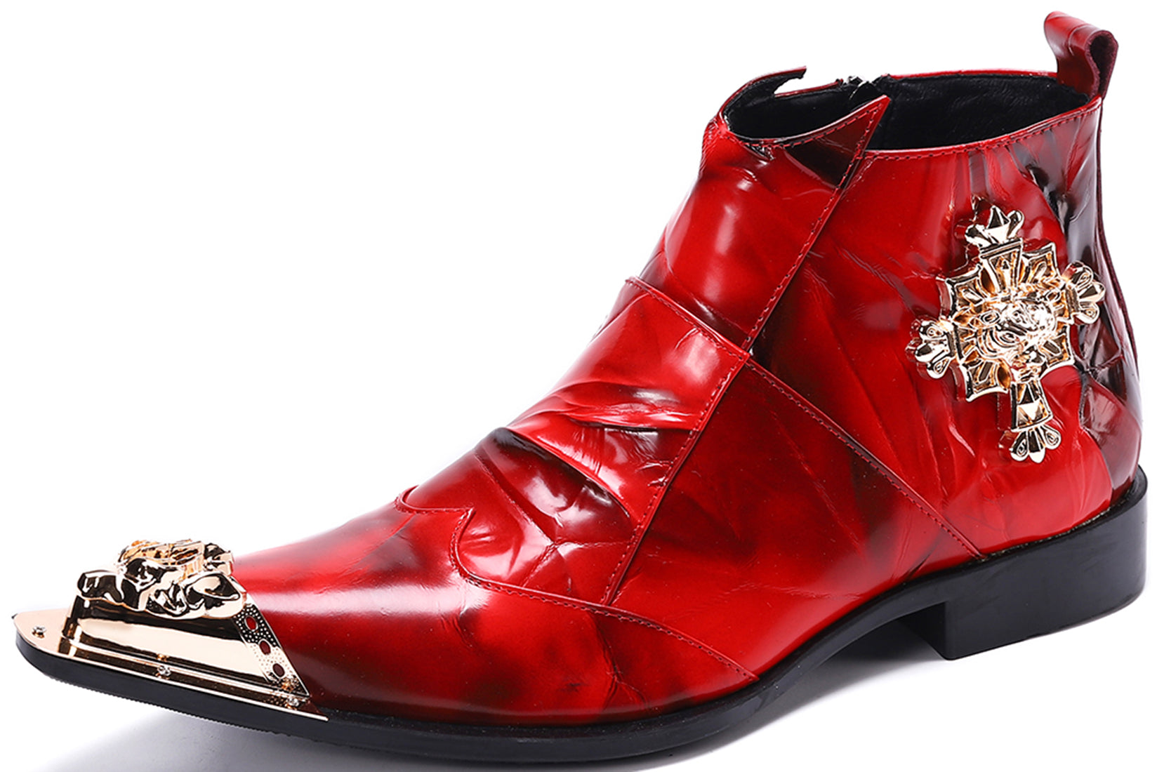 Men's Metal Tip Fashion Western Boots