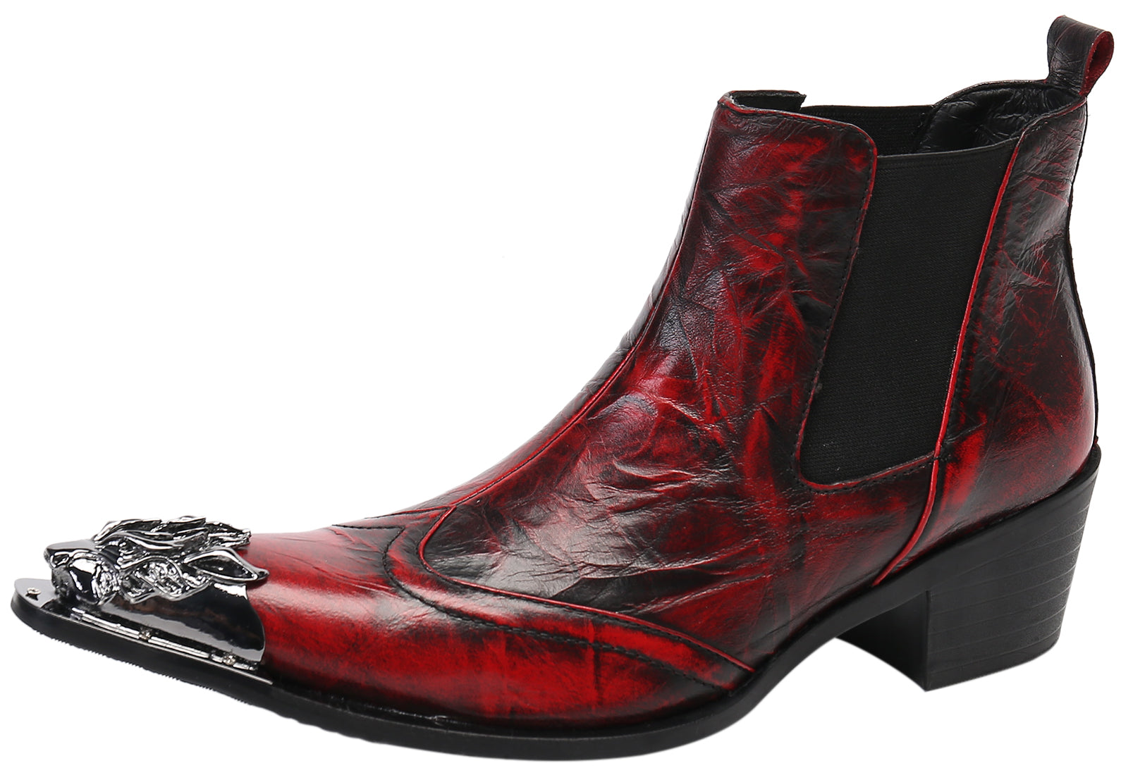 Men's Fashion Patent Leather Western Boots