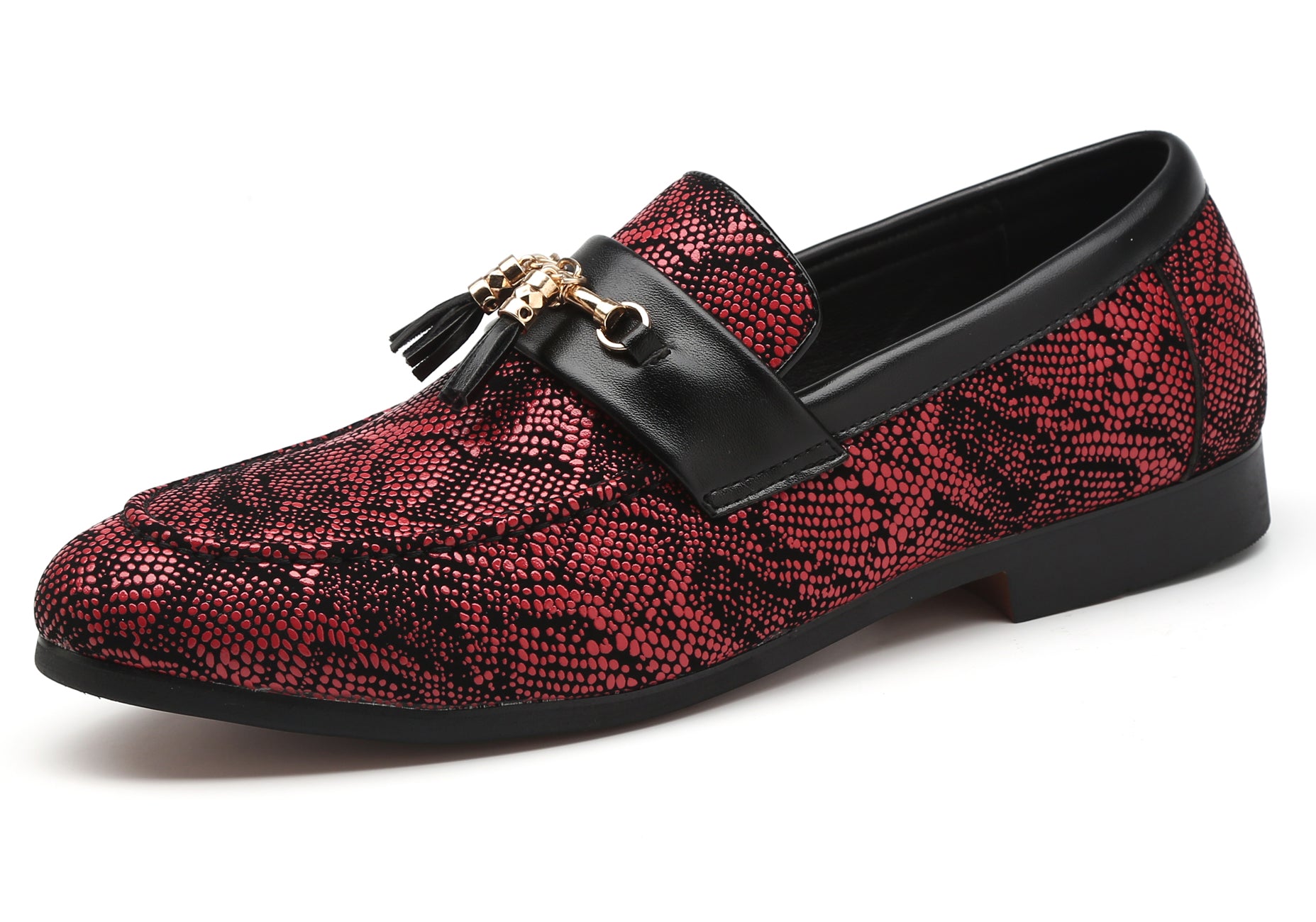 Men's Polka Dots Tassel Loafers