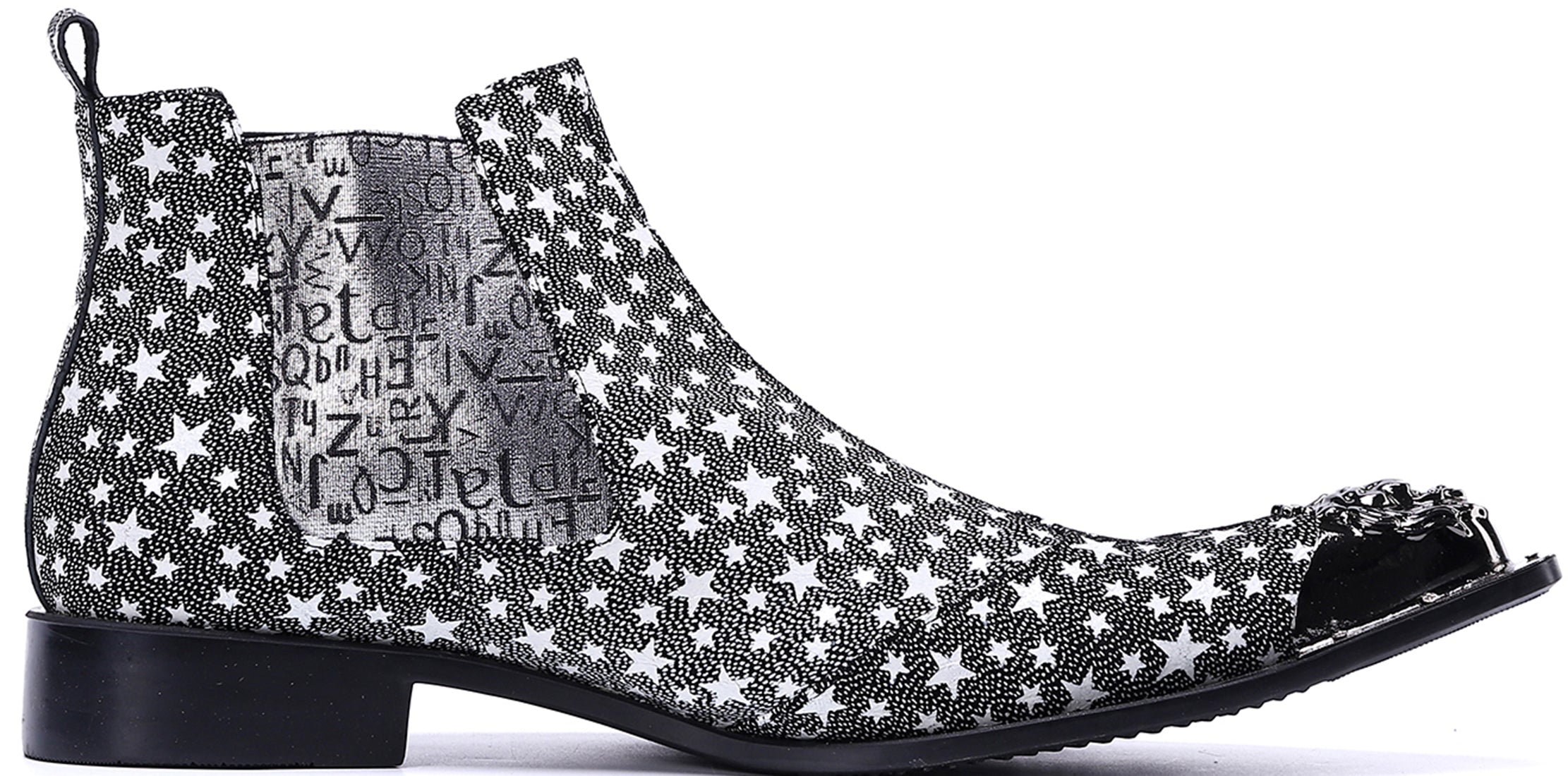 Men's Metal Tip Five-Pointed Star Western Boots