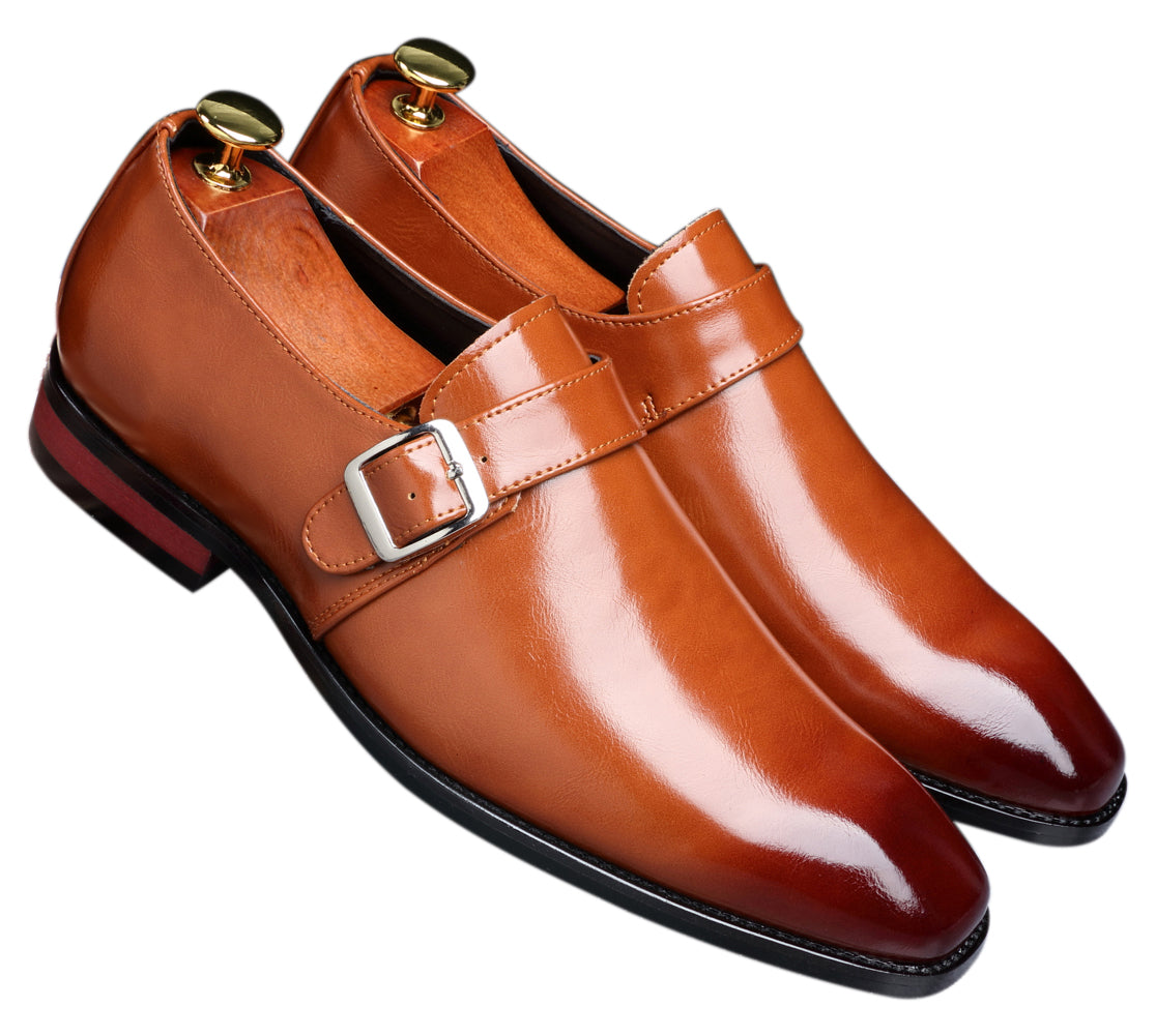 Men's Monk Strap Loafers Plain Toe