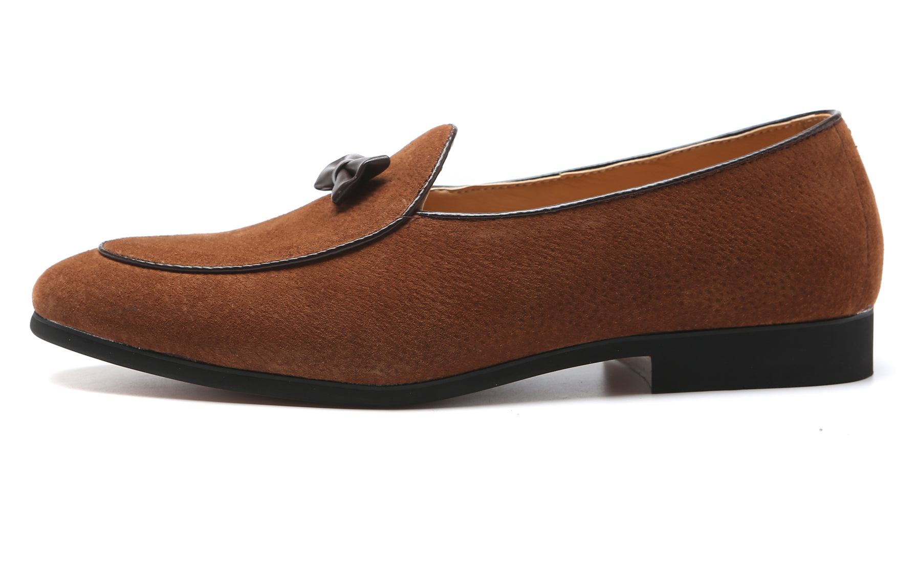 Men's Suede Bow Loafers