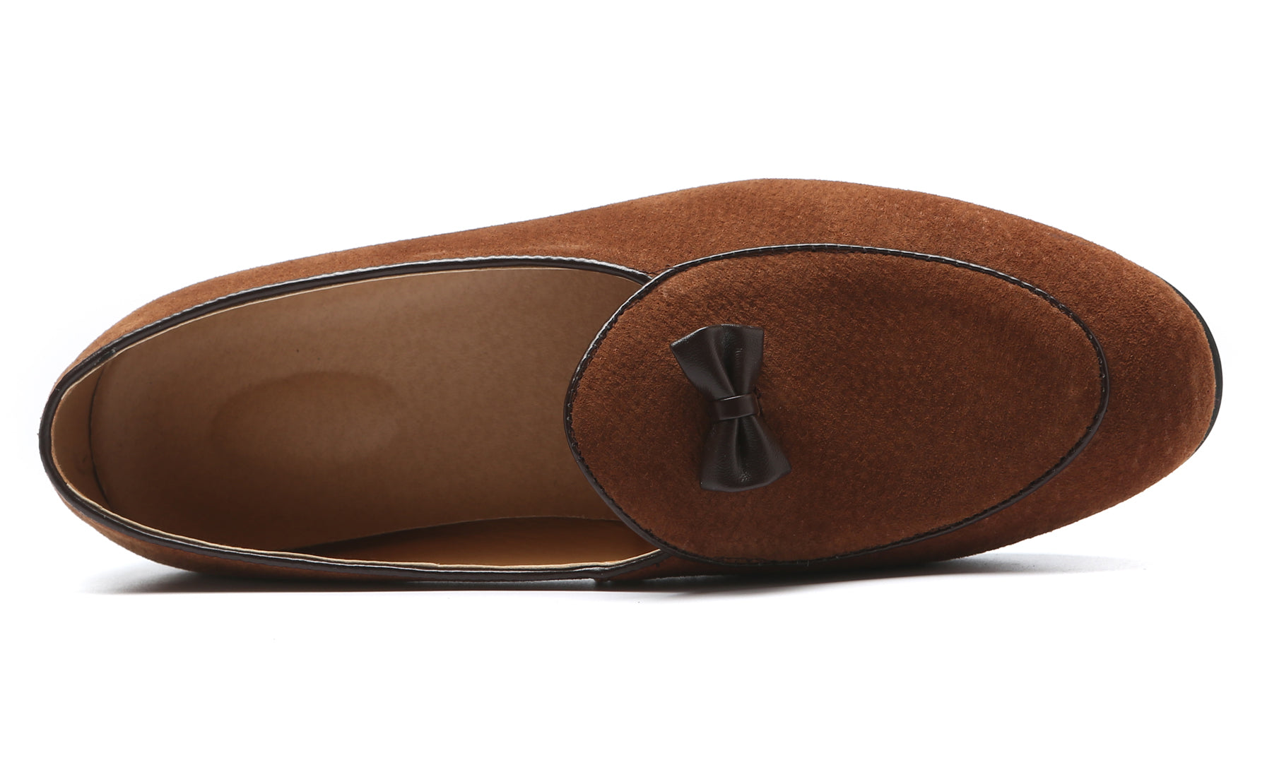 Men's Suede Bow Loafers