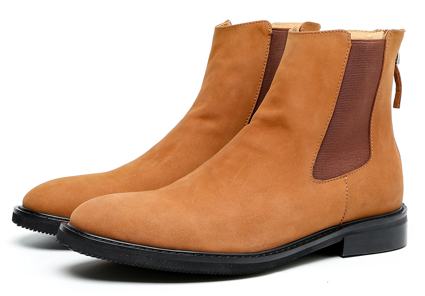 Botas Chelsea formales de piel de ante para hombre