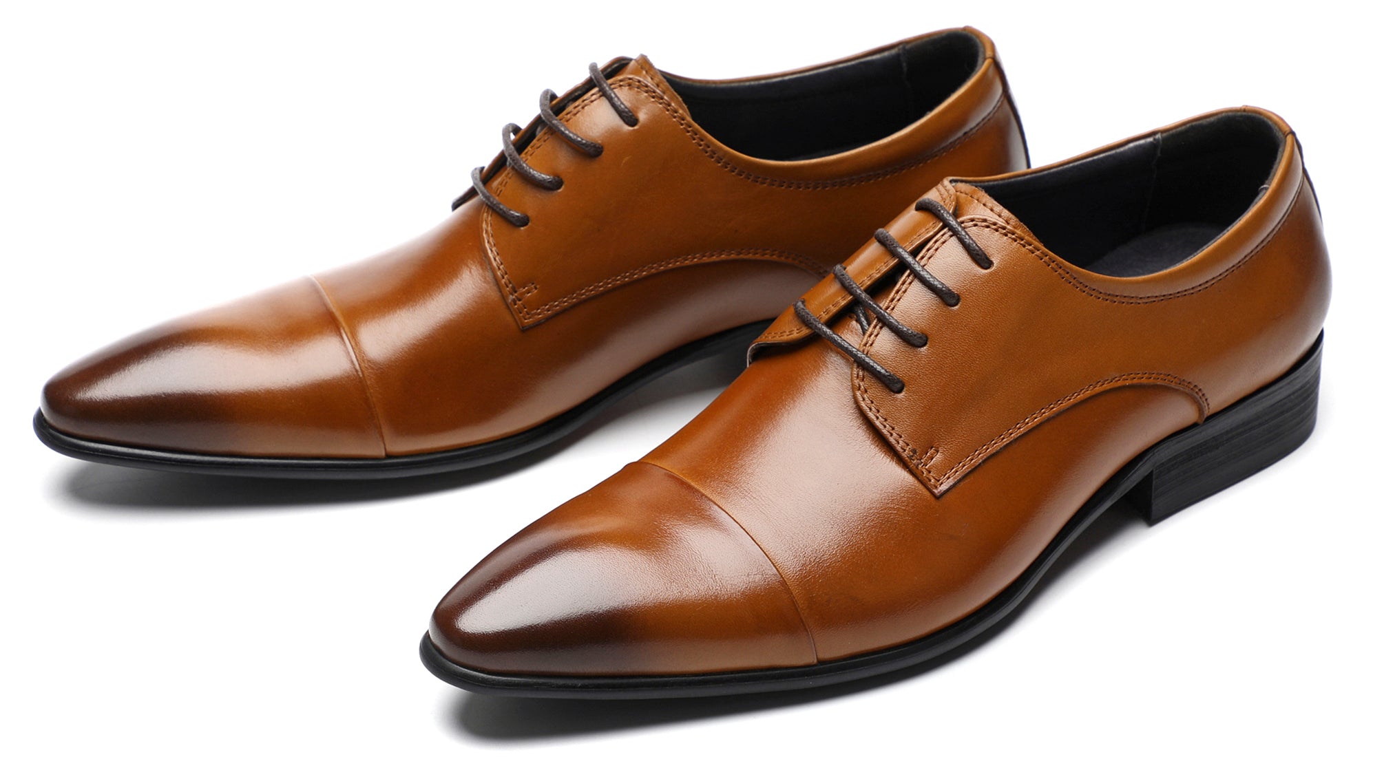 Men's Wing Tip Leather Derby