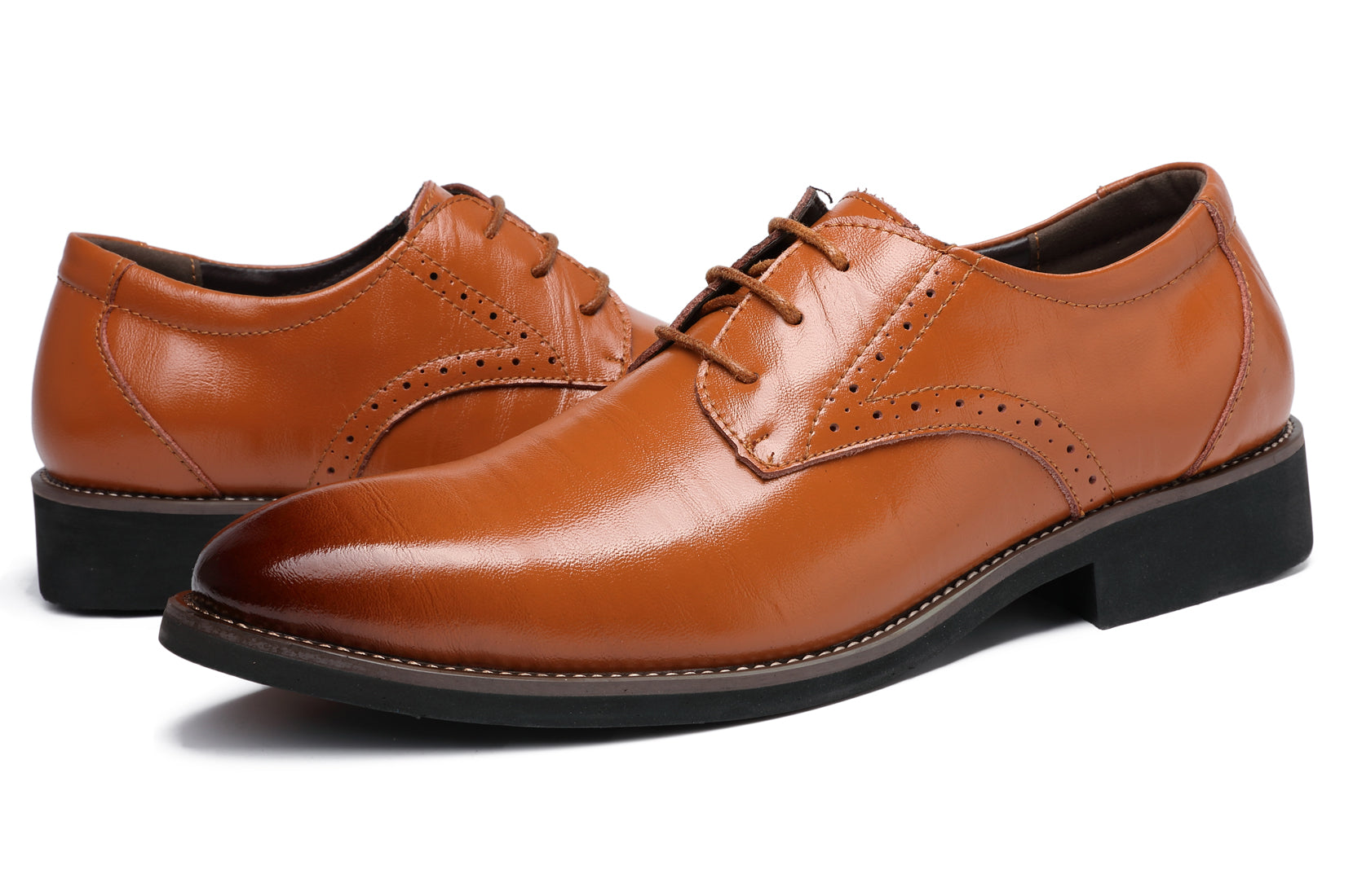 Zapatos brogue informales para hombre Derby