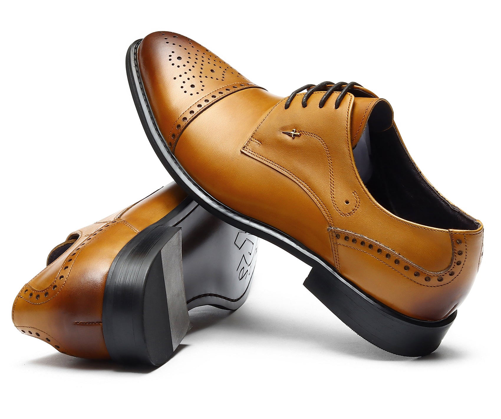 Men's Pointed Toe Brogues Leather Derby