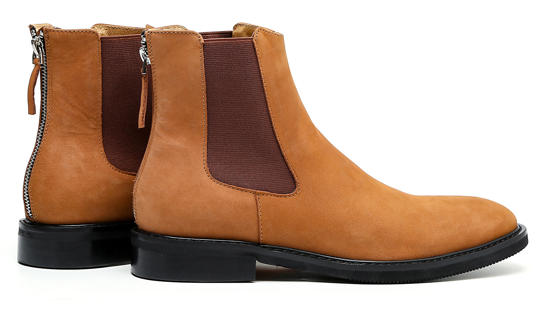 Botas Chelsea formales de piel de ante para hombre