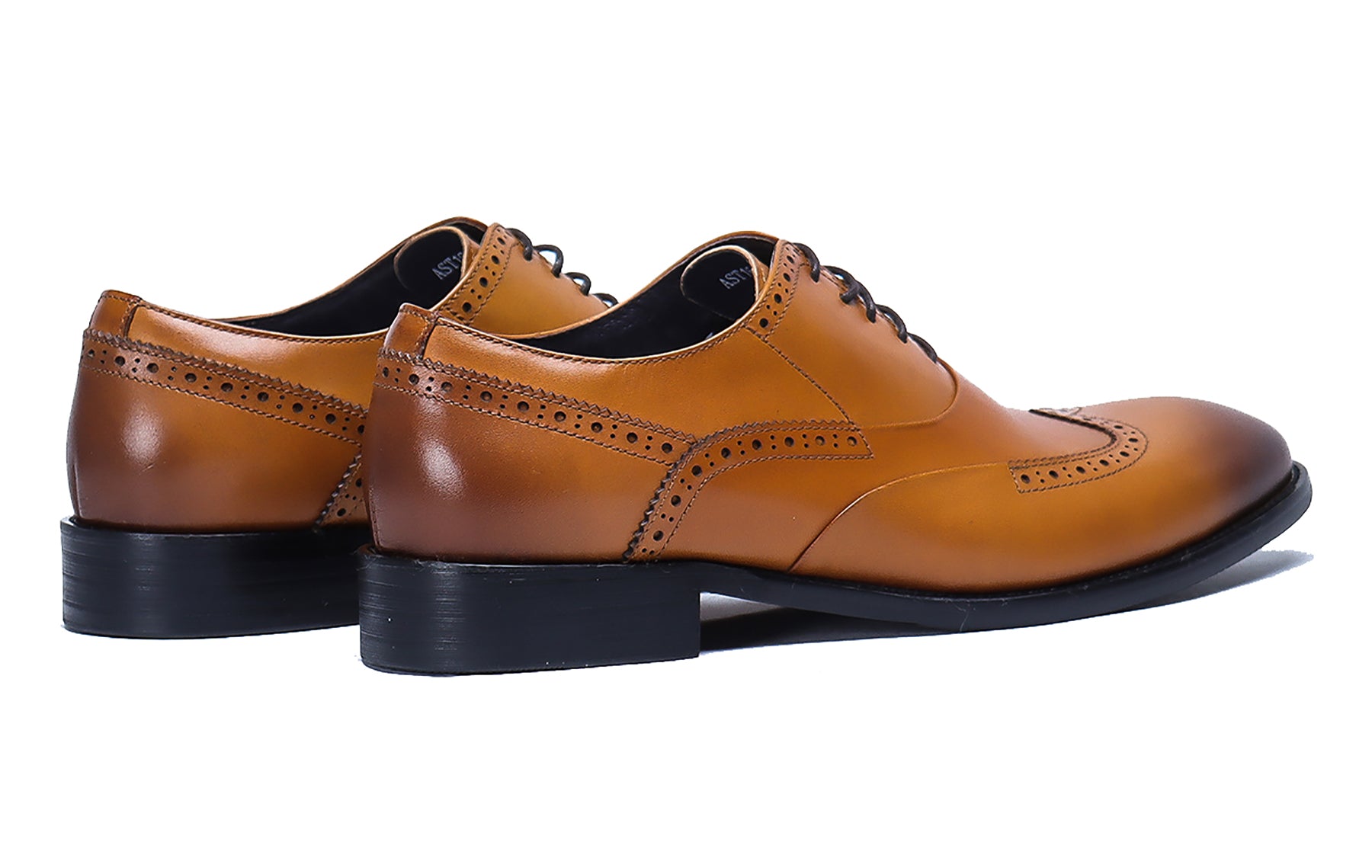 Zapatos Oxford de cuero con cordones para hombre 