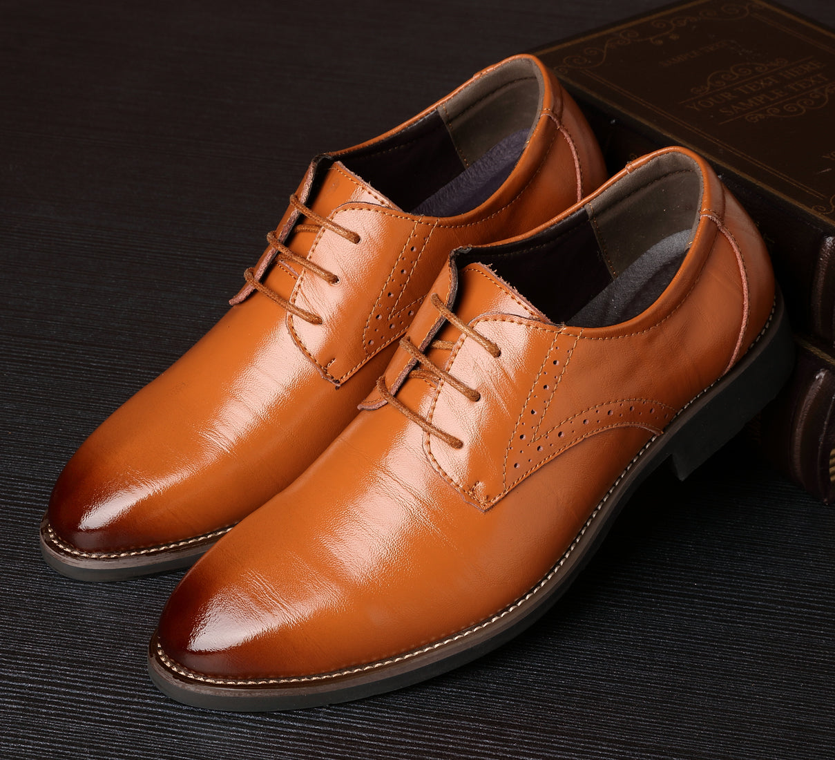 Zapatos brogue informales para hombre Derby