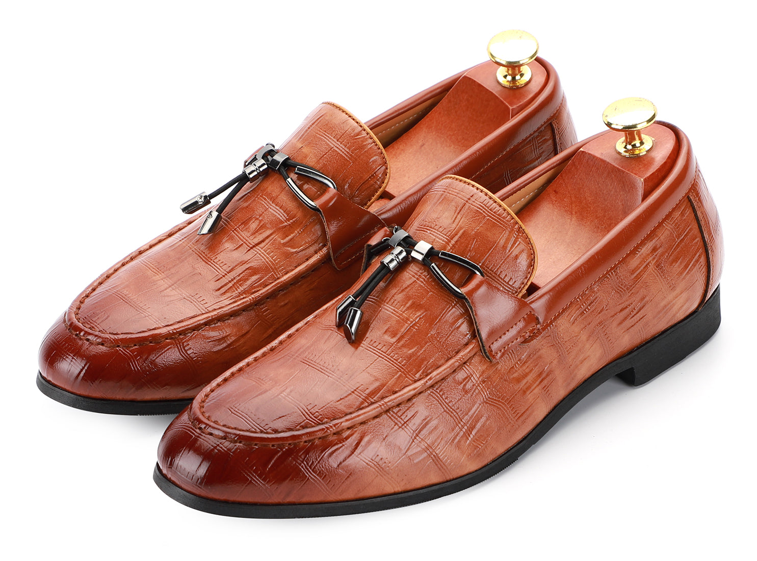 Men's Bow Tassel Smoking Loafers