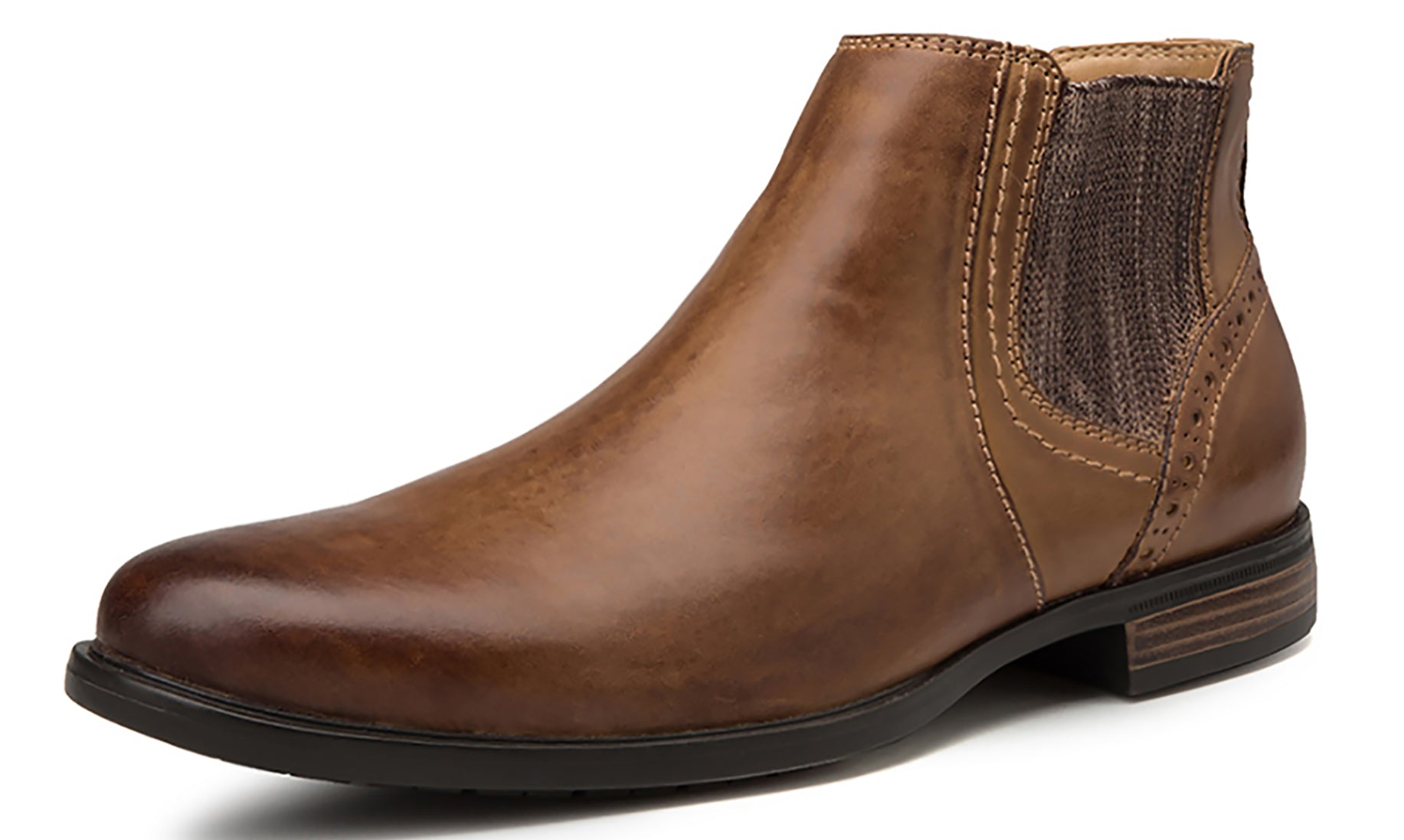 Botas Chelsea Hombre Piel Negro Marrón Bronceado 