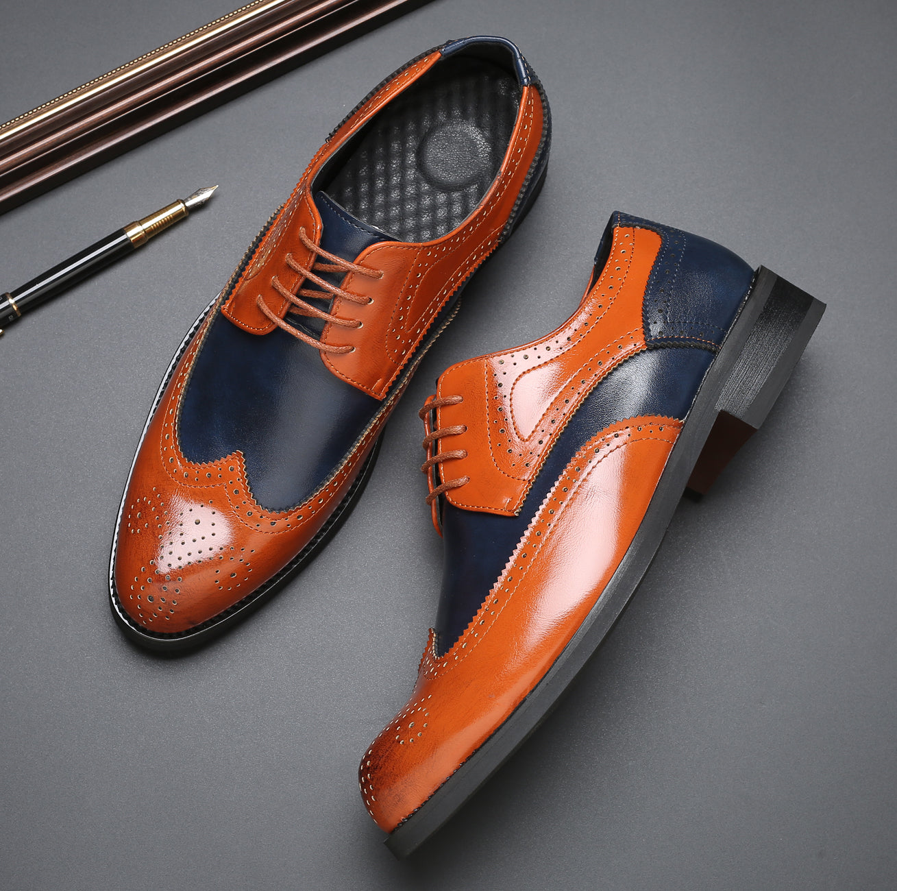 Men's Multicolor Composite Derby Shoes