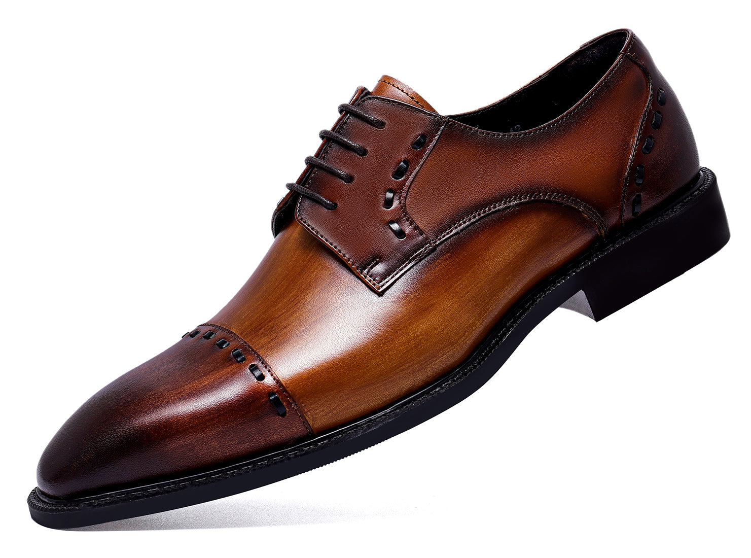 Derby de cuero formal para hombre 