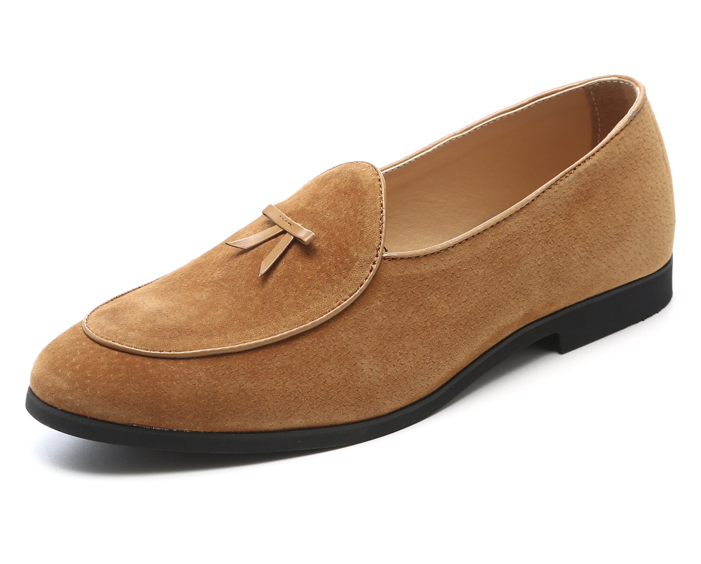 Men's Suede Bow Casual Loafers