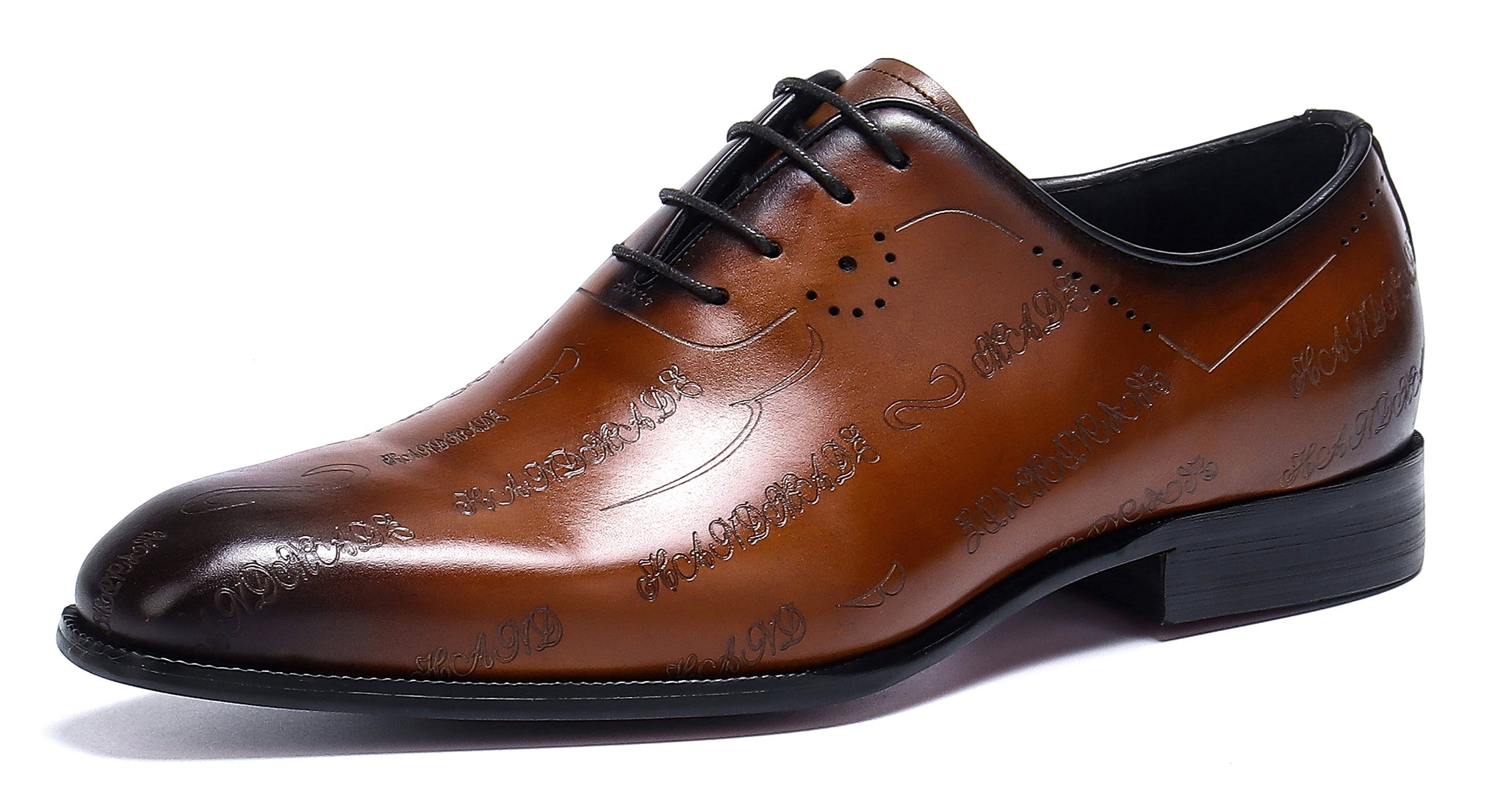 Oxfords de cuero de moda formal para hombres 