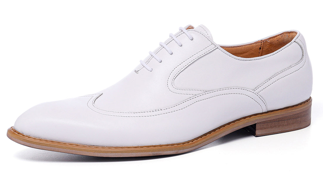 Men's Leather Wingtip Formal Oxford