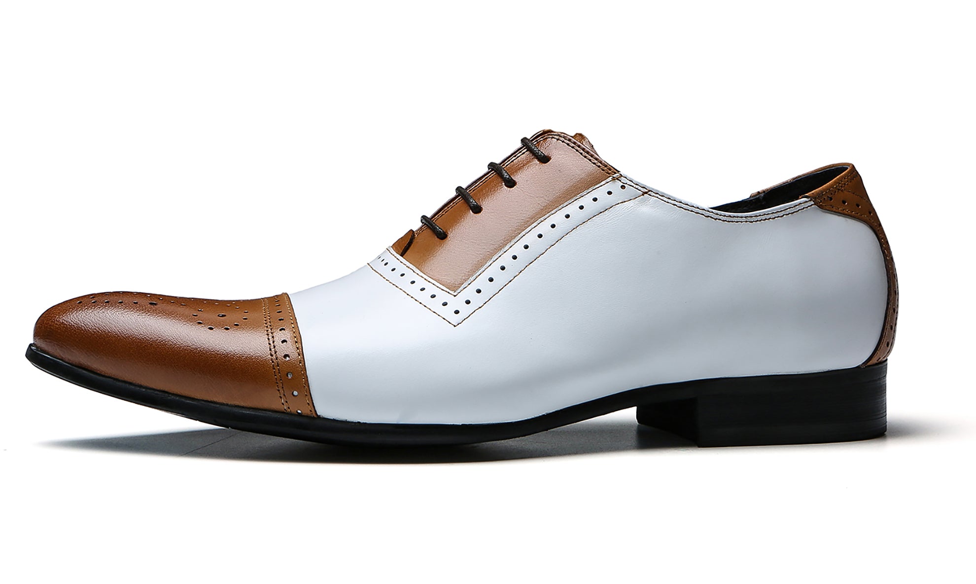 Men's Leather Formal Brogues Oxfords Shoes