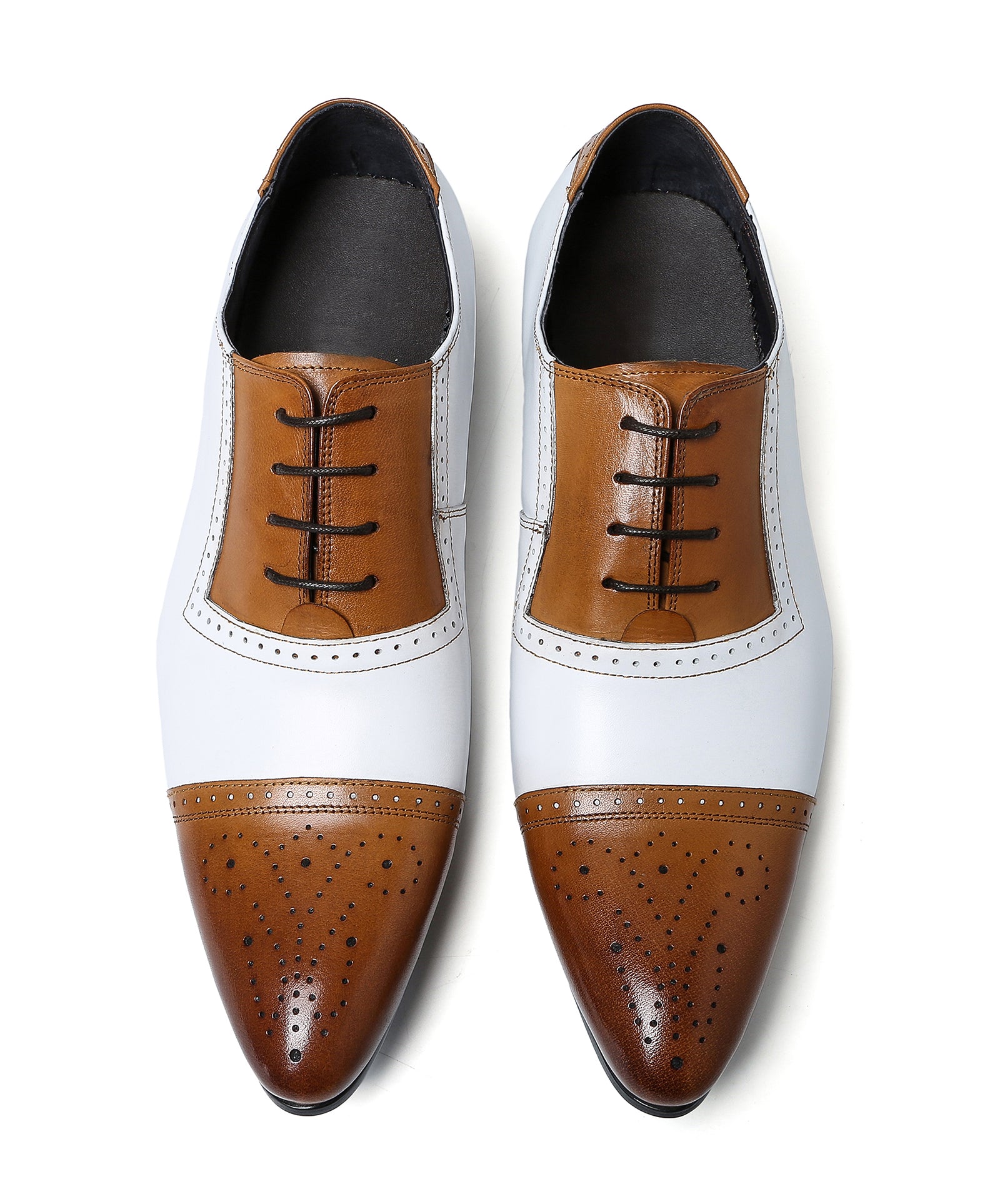 Men's Leather Formal Brogues Oxfords Shoes