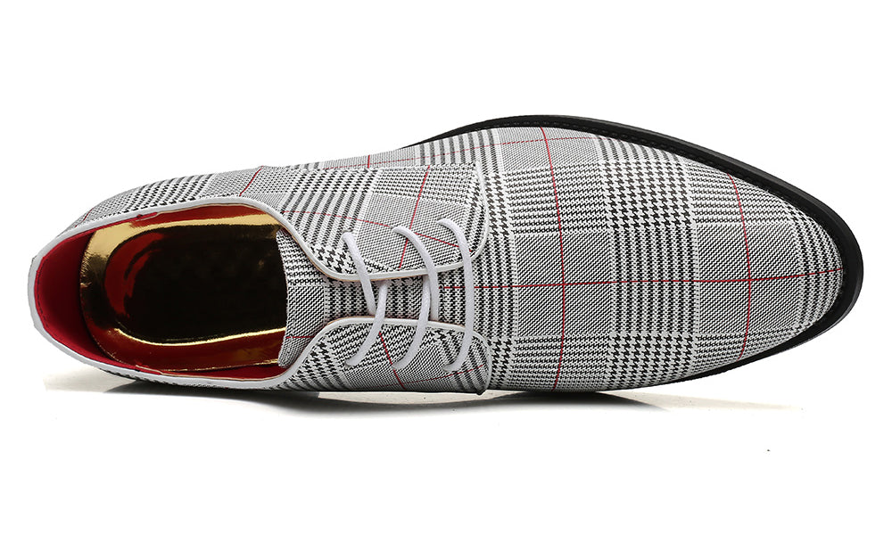 Men's Houndstooth Derby Shoes