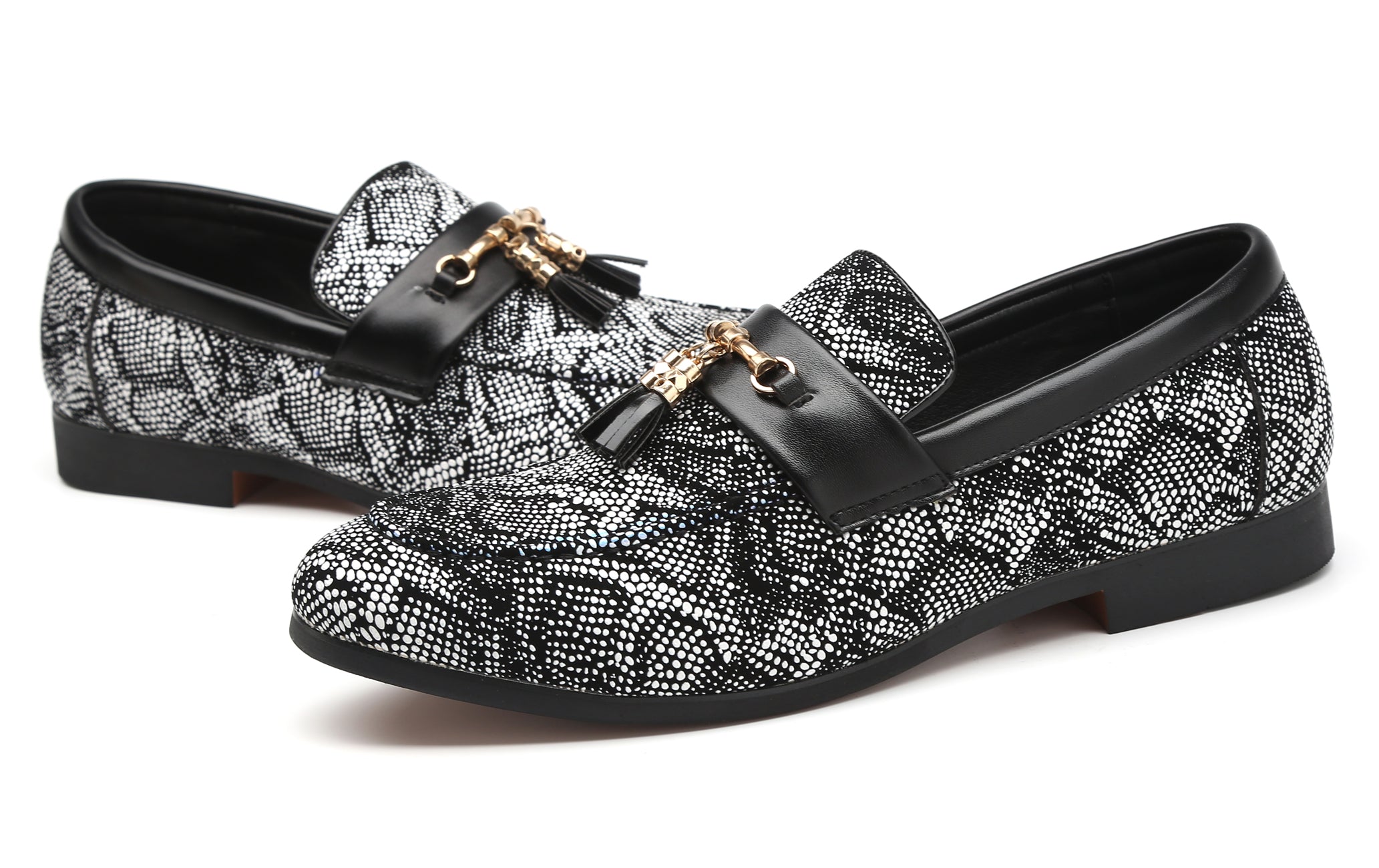 Men's Polka Dots Tassel Loafers