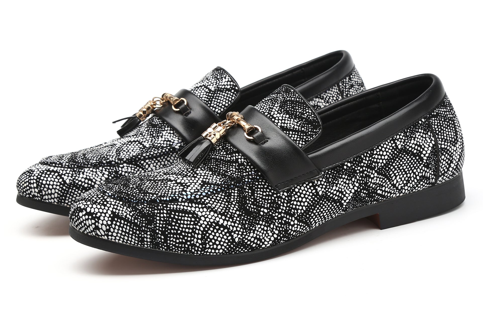 Men's Polka Dots Tassel Loafers