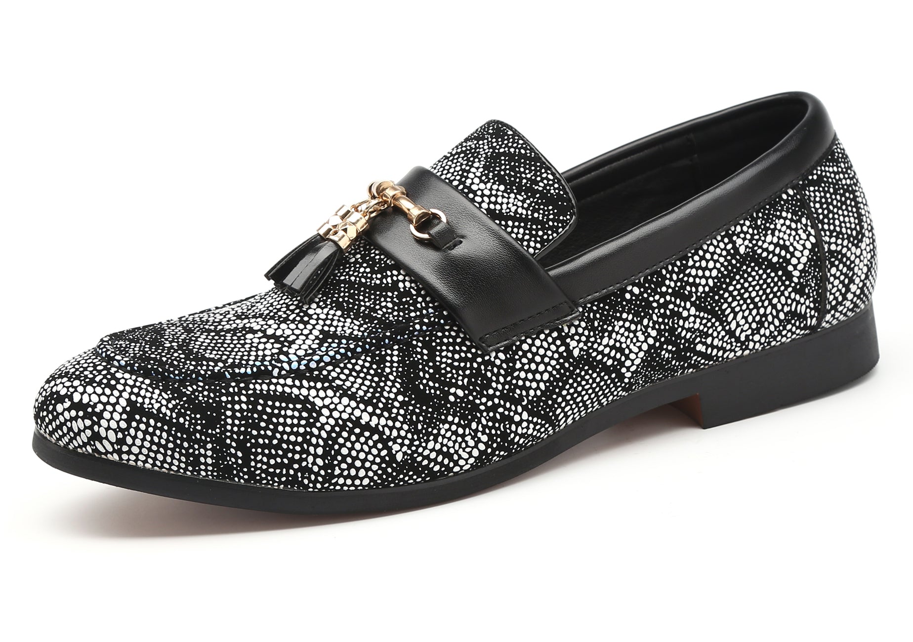 Men's Polka Dots Tassel Loafers