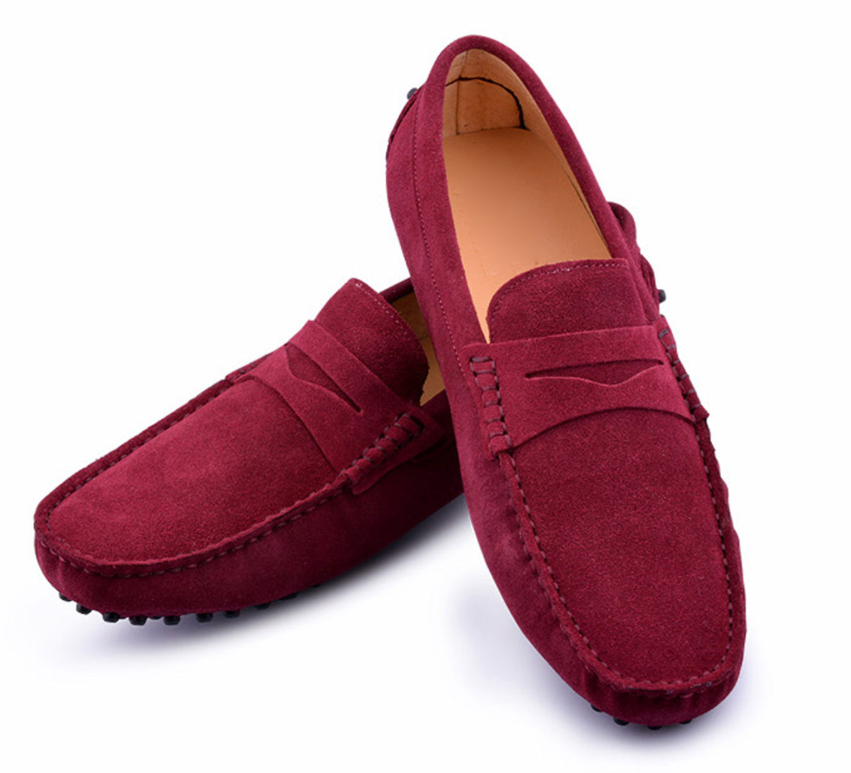 Men's Classic Suede Penny Driving Moccasins