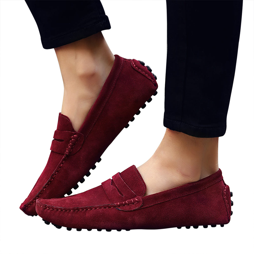 Men's Classic Suede Penny Driving Moccasins