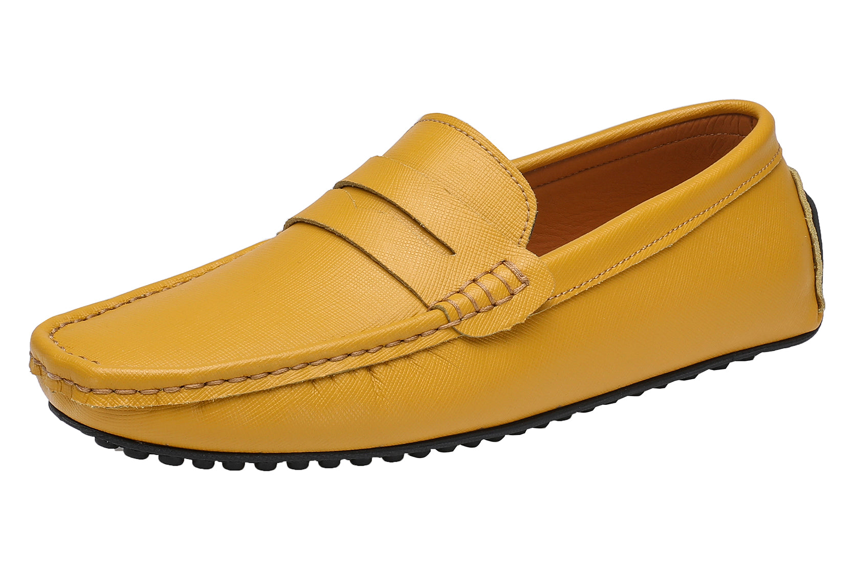 Men's Genuine Leather Plain Driving Moccasins